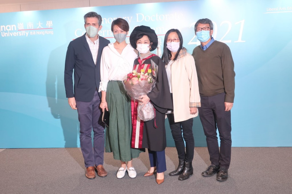 梁詠琪和老公都有前來支持。